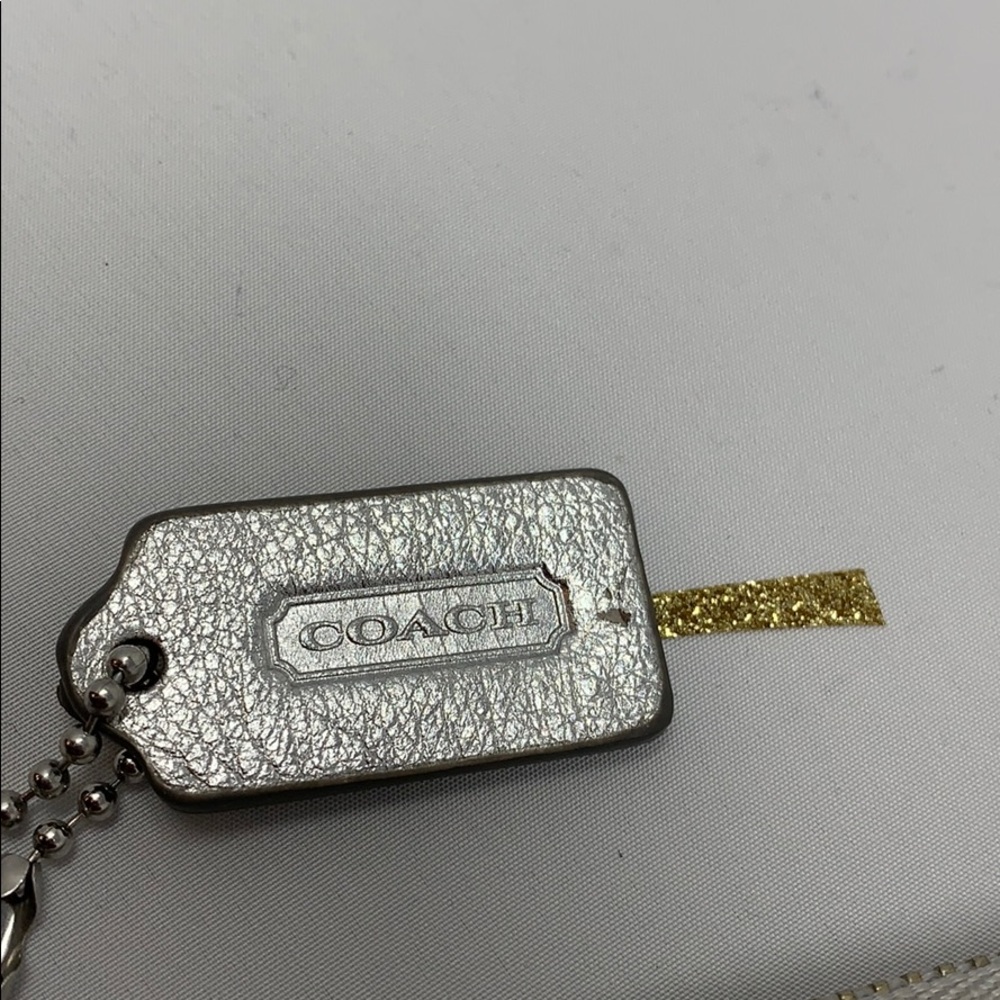 Coach Silver Glitter Wristlet - Picture 7 of 7